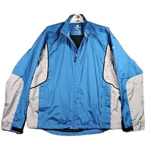 Sunice Jay Zephal Rain Jacket Mens XL Blue Gray Windbreaker Performance